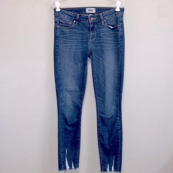 PAIGE Denim - Paige Size 28 Verdugo Geraldine Distressed Ankle Skinny Jeans: 4943